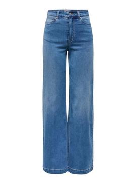 Calça jeans Only Madison Royal azul para mulher.