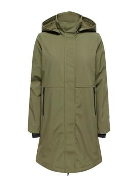 Parka Only Kara verde para mulher