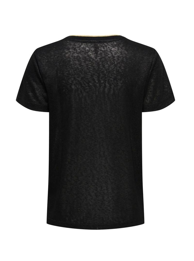 Camiseta Only Beatrice preta para mulher