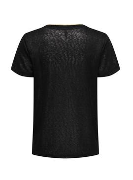 Camiseta Only Beatrice preta para mulher