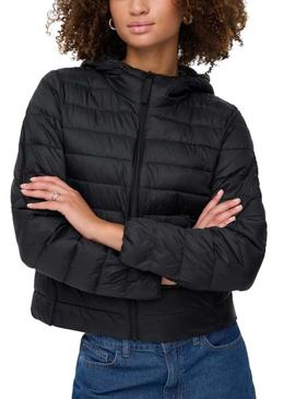 Casaco acolchoado Only Tahia preto para mulher