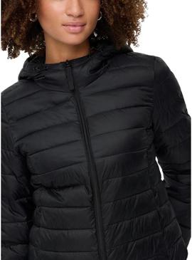 Casaco acolchoado Only Tahia preto para mulher
