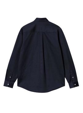 Camisa Carhartt WIP Madison azul marinho para homem