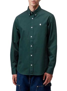 Camisa Carhartt WIP Madison verde para homem.