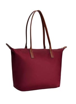 Bolsa tote Tommy Hilfiger Popette granate para mulher