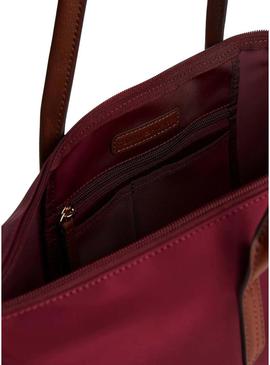 Bolsa tote Tommy Hilfiger Popette granate para mulher