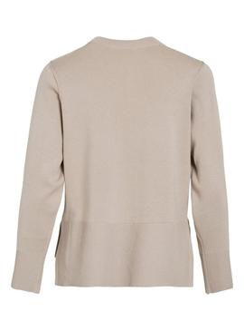 Camisola Vila Viostria bege para mulher