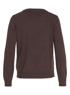 Camisola Vila Viril marrom para mulher