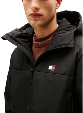 Anorak Tommy Jeans Poly preto para homem