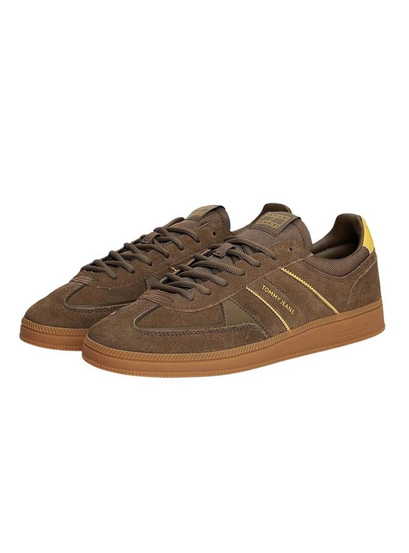 Sapatilhas Tommy Jeans The Greenwich castanhas para homem.