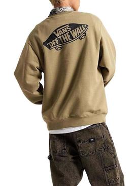 Moletom Vans Style 76 bege para homem