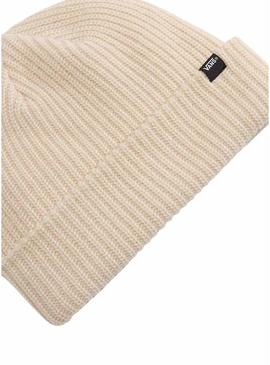 Touca Vans Basic Cuff bege para homem e mulher.