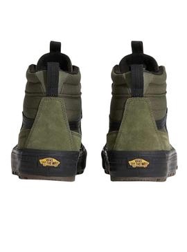 Sapatos Vans Sk8-Hi Waterproof verde para homem.