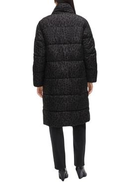 Casaco acolchoado Vila Vipuff animal print para mulher.