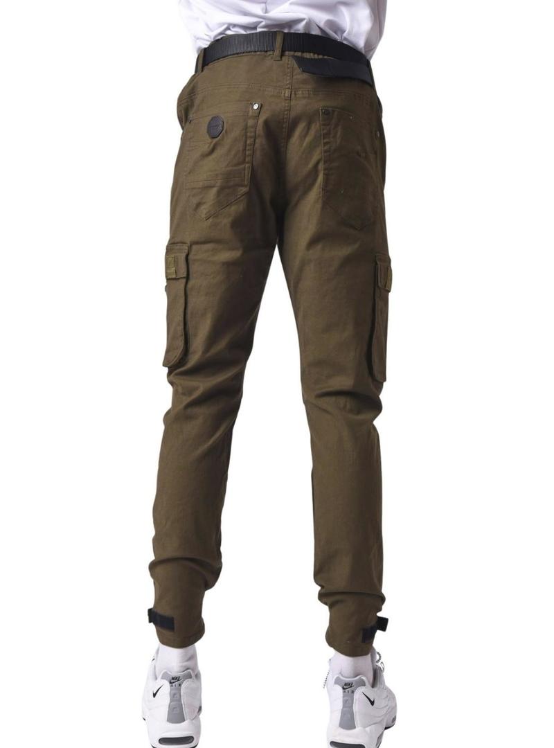 Calça Project X Paris cargo verde para homem.