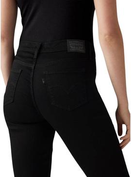 Calça jeans Levis 312 preta para mulher