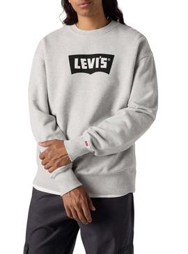 Moletom Levi's Premium grafite cinza para homem.