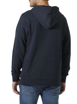 Moletom Helly Hansen HH Box azul marinho para homem.