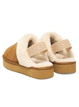 Tamancos Pepe Jeans Dissy camel para mulher