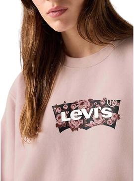 Moletom Levis Everyday rosa para mulher.
