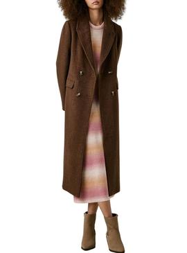 Casaco Pepe Jeans Taylor marrom para mulher