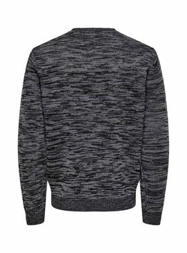 Camisola Only and Sons Trak cinza para homem.
