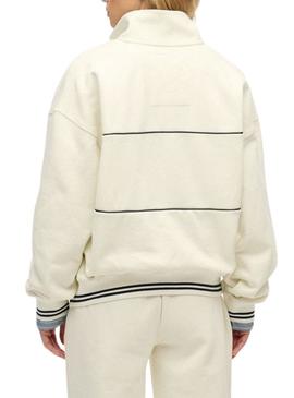 Moletom Superdry Country Club Loose bege para mulher