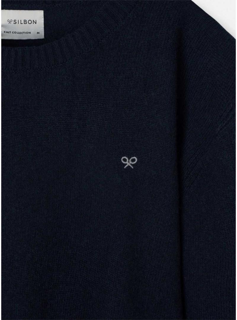 Camisola Silbon Warm azul marinho para homem.