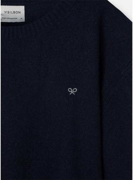 Camisola Silbon Warm azul marinho para homem.