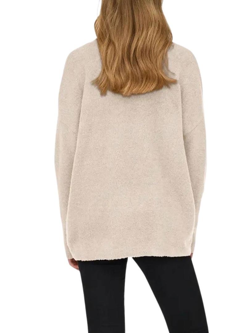 Camisola de malha Only Talio bege para mulher