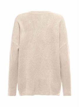 Camisola de malha Only Talio bege para mulher