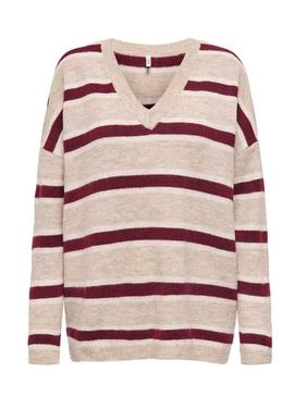 Camisola de malha listrada Only Talio para mulher.