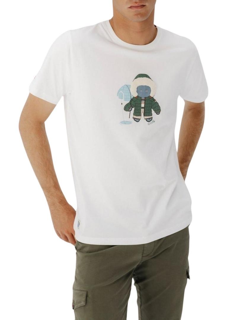 Camiseta El Pulpo Esquimal branca para homem