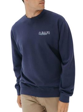 Moletom El Pulpo logo azul para homem.