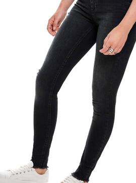 Jeans Only Preto blush Mulher