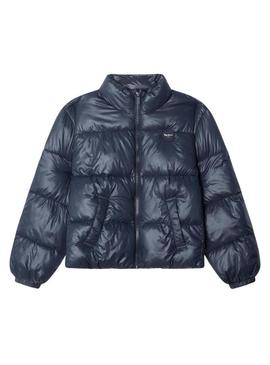 Colete acolchoado Pepe Jeans Essie azul para menina.