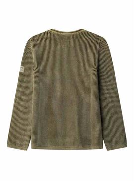 Camisola Pepe Jeans Talton verde para menino
