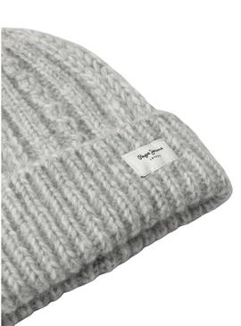 Touca Pepe Jeans Skyler cinza para menina