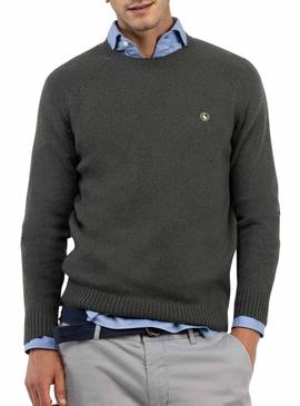 Camisola de lã de merino verde El Ganso para homem.