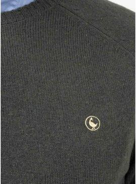 Camisola de lã de merino verde El Ganso para homem.