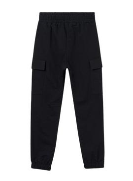 Calça cargo preta Mayoral para menina