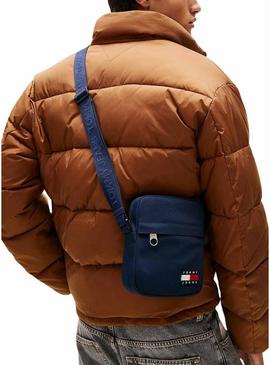 Bolsa Tommy Jeans Reporter azul marinho para homem
