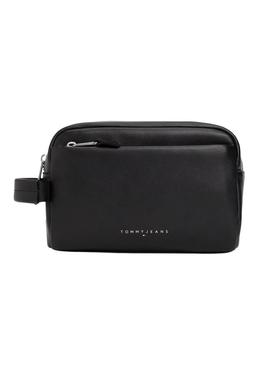 Necessaire Tommy Jeans Linear logo preto para homem