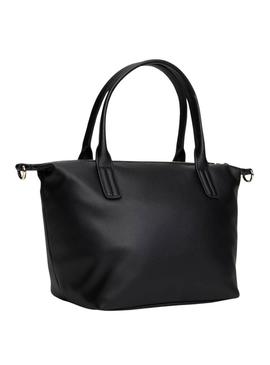 Bolsa Tommy Hilfiger mini tote preta para mulher