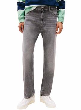 Calça jeans Tommy Jeans Sonny cinza para homem.