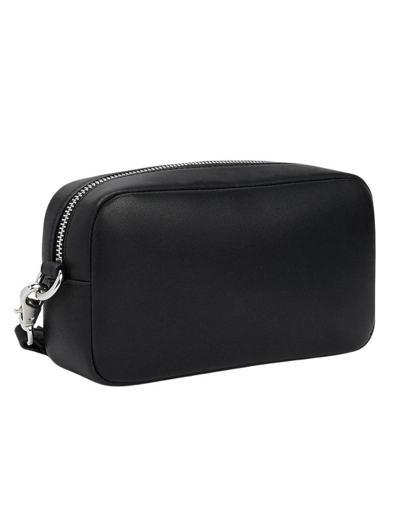 Bolsa Tommy Jeans Camera Serif preta para mulher