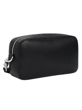 Bolsa Tommy Jeans Camera Serif preta para mulher