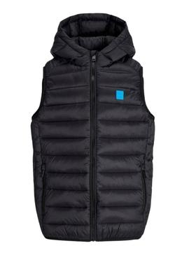 Colete Jack and Jones Bradley preto para criança
