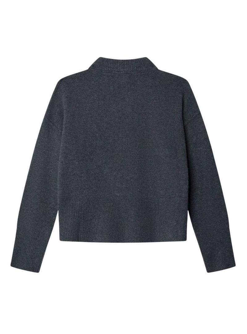 Camisola Pepe Jeans Bibby cinza escuro para menina.