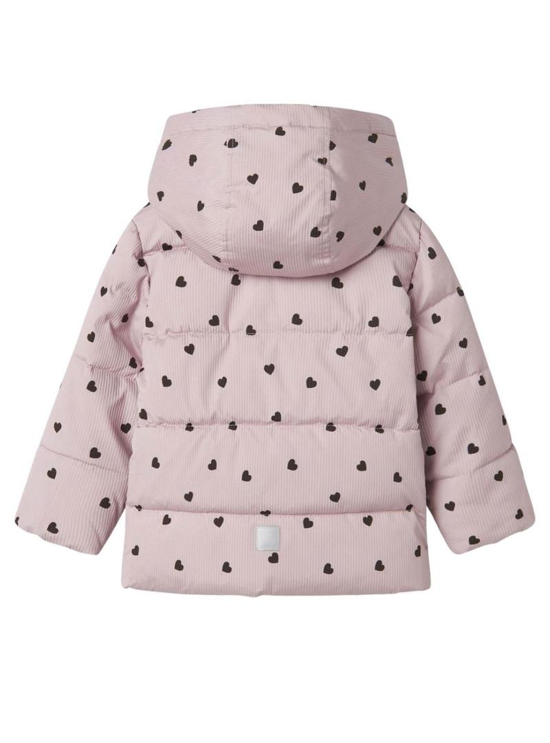 Casaco acolchoado Name It Monday rosa para menina
